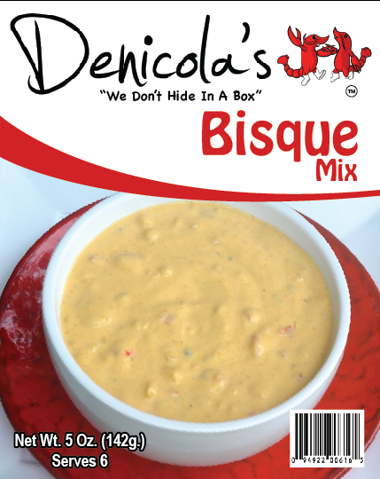 NolaCajun Denicola's Bisque Mix Louisiana seafood bisque soup mix packet