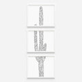 Desert Saguaro Cactus, No. 1 - Set of 3 - Jetty Home