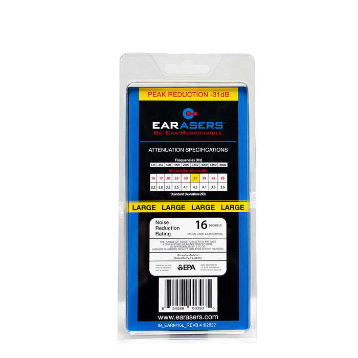 EARASERS - Musician's Ear Plugs for Hearing Protection