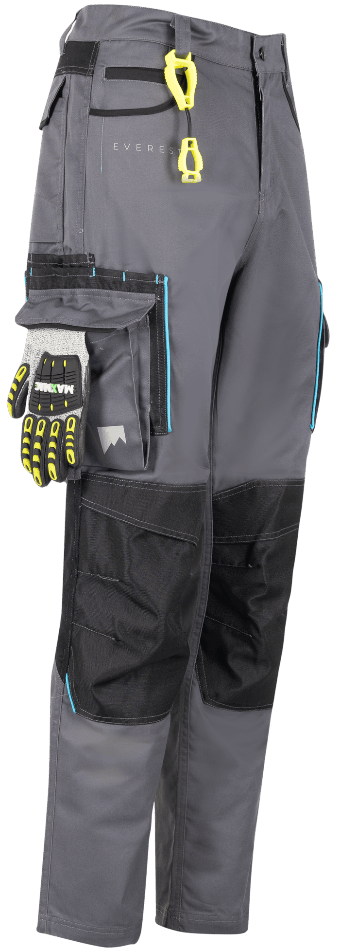 Everest Men's Protek Cargo Tech Pants Grey Black | Everest