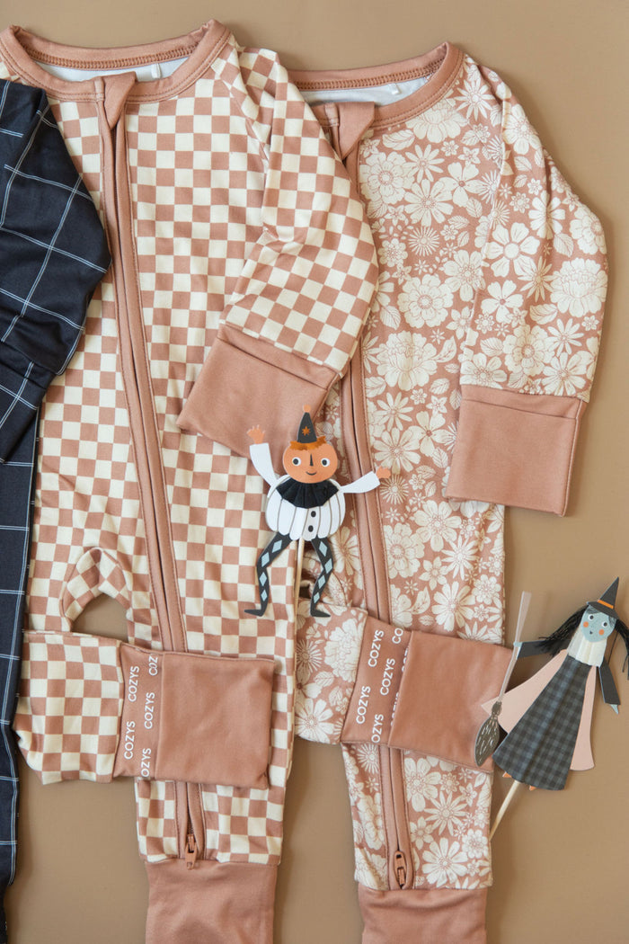 FALL MINI CHECKER | ZIPPER ONE PIECE