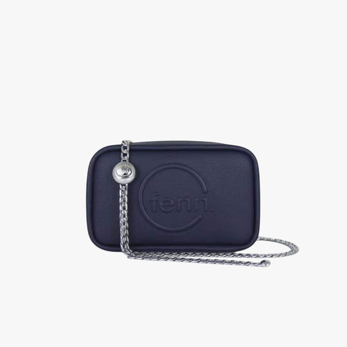 Fenn Pouch Chain Navy Silver Handbag Fenn