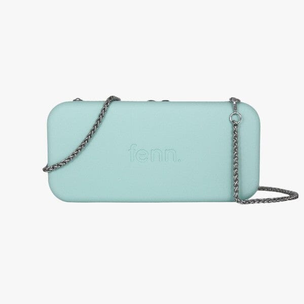 Fenn Wallet Aqua Silver Zip Silver Chain | Fenn