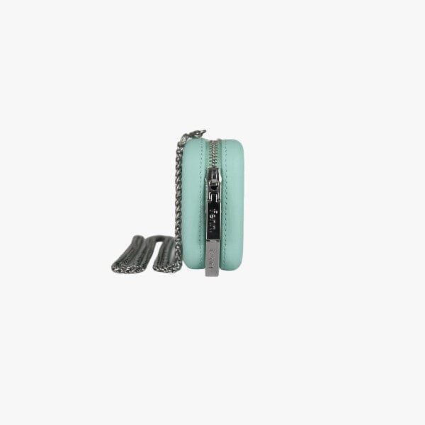 Fenn Wallet Aqua Silver Zip Silver Chain | Fenn