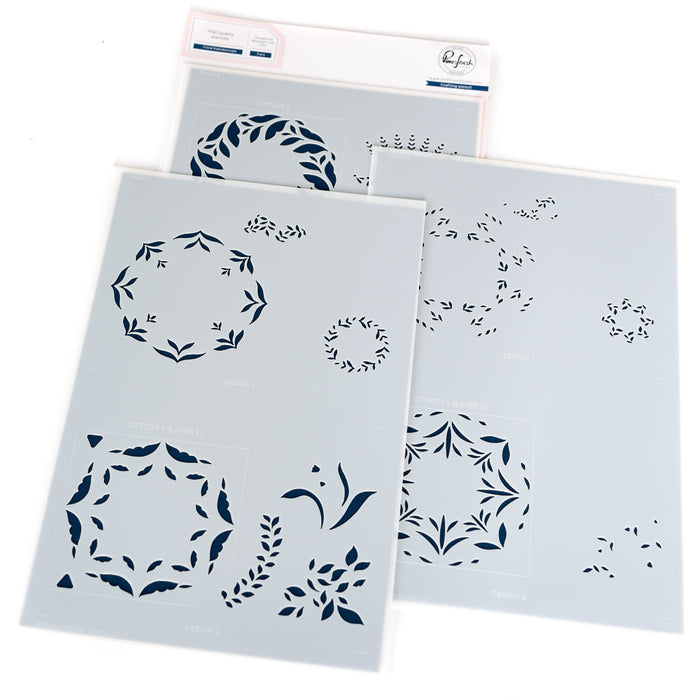 Floral Kaleidoscope stencil