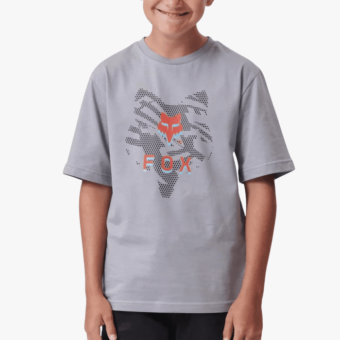 Fox Boys Blazing Trails Short Sleeve Tee Tradewinds Grey | Fox