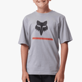 Fox Boys Optical Illusion Short Sleeve Tee Tradewinds Grey | Fox