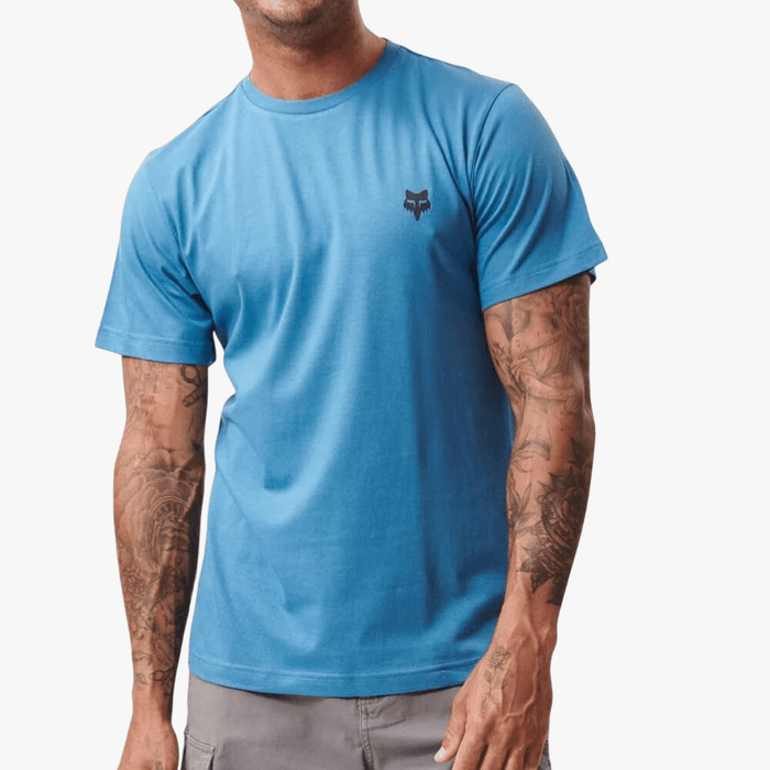 Fox Mens Axion Short Sleeve Tee Banaff Blue | Fox