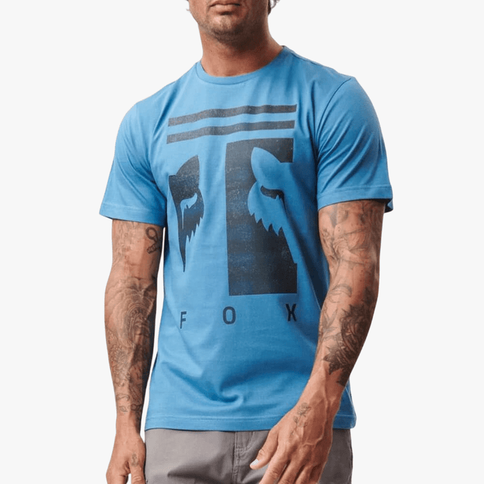 Fox Mens Balanced Short Sleeve Tee Banaff Blue | Fox