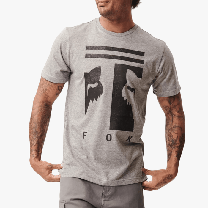 Fox Mens Balanced Short Sleeve Tee Medium Grey Heather | Fox