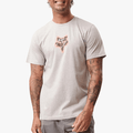 Fox Mens Barbed Short Sleeve Tee Light Grey Heather | Fox