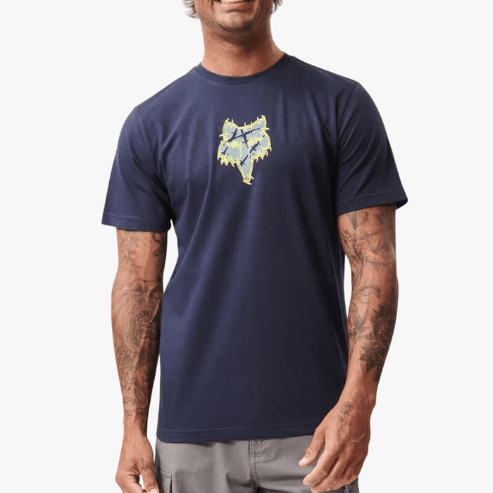 Fox Mens Barbed Short Sleeve Tee Summit Navy | Fox