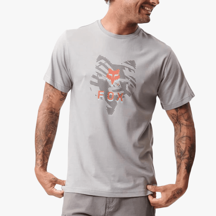Fox Mens Blazing Trail Short Sleeve Tee Tradewinds Grey | Fox