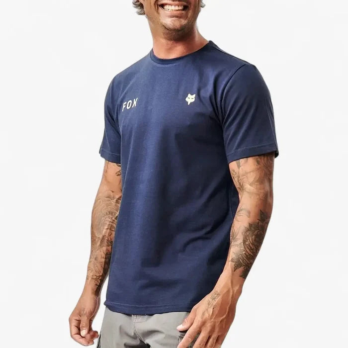 Fox Mens Logomark Short Sleeve Tee Summit Navy | Fox