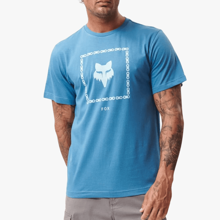 Fox Mens The Link Short Sleeve Tee Banaff Blue | Fox