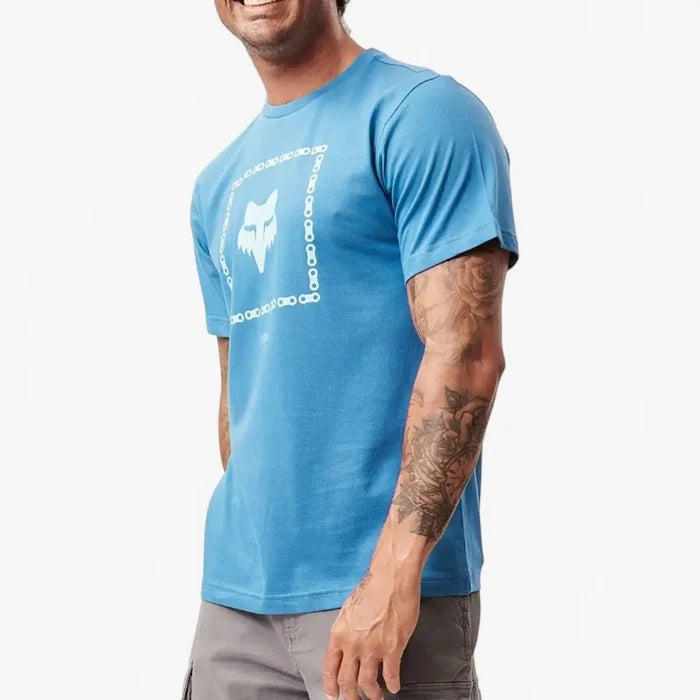 Fox Mens The Link Short Sleeve Tee Banaff Blue | Fox
