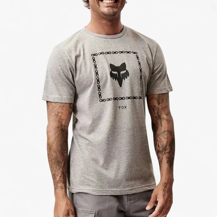 Fox Mens The Link Short Sleeve Tee Medium Grey Heather | Fox