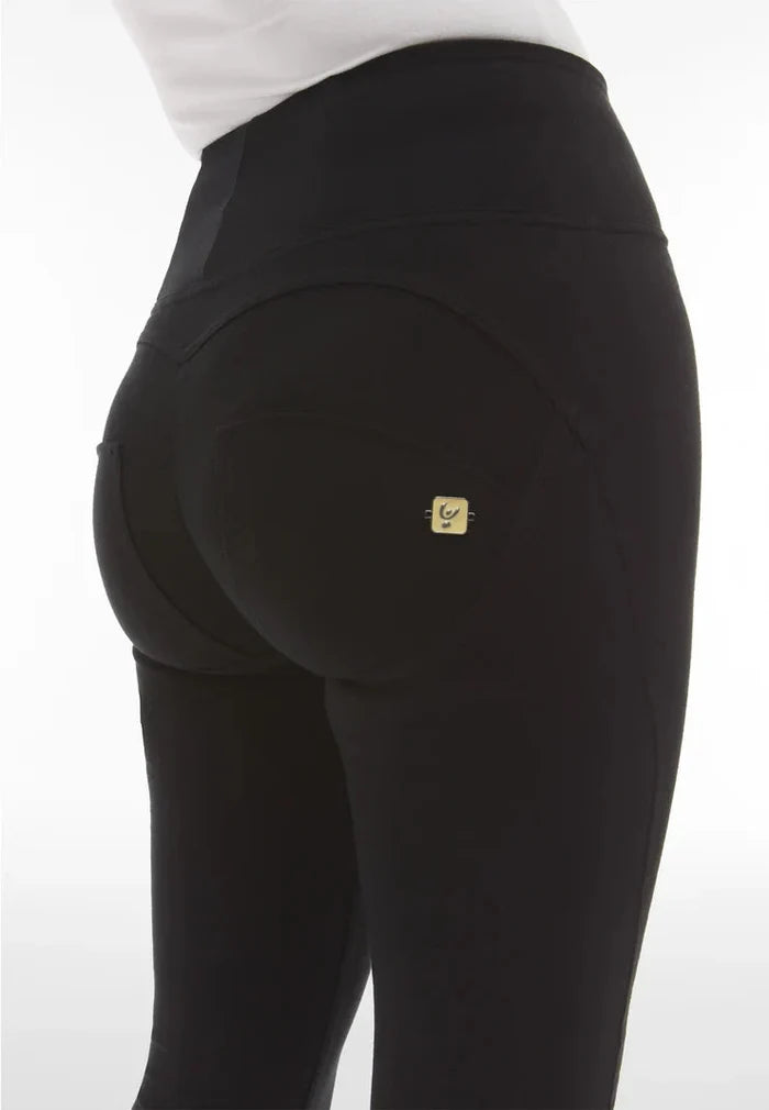 Freddy Womens Black High Waist Long Length Cotton Pant | Freddy