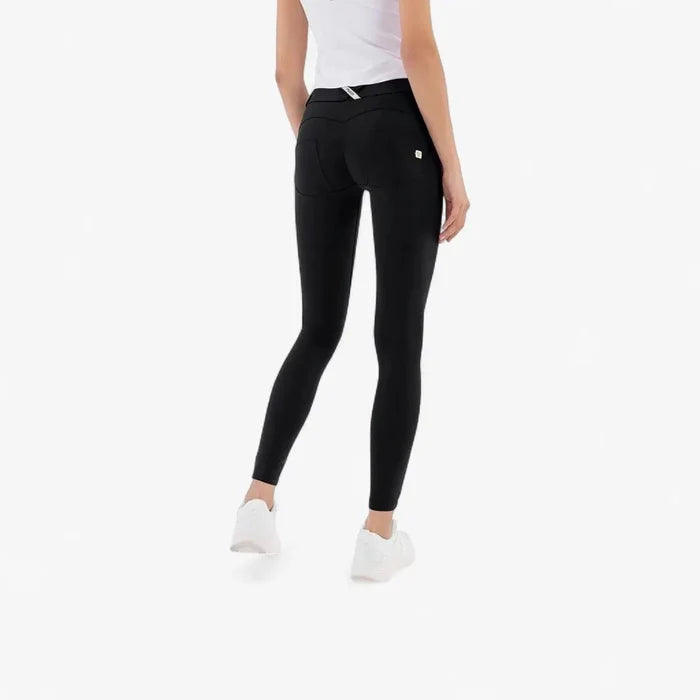 Freddy Womens Diwo Pro Black Regular Waist Long Length Pant | Freddy