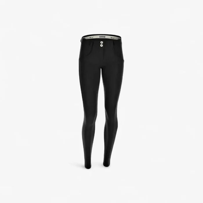 Freddy Womens Diwo Pro Black Regular Waist Long Length Pant | Freddy