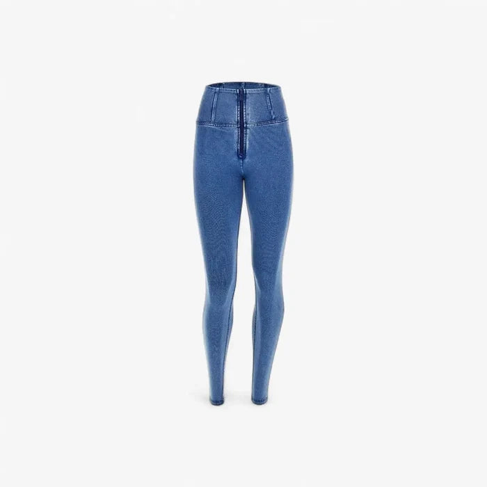 Freddy Womens Light Blue Stitch High Waist Long Length Jean | Freddy