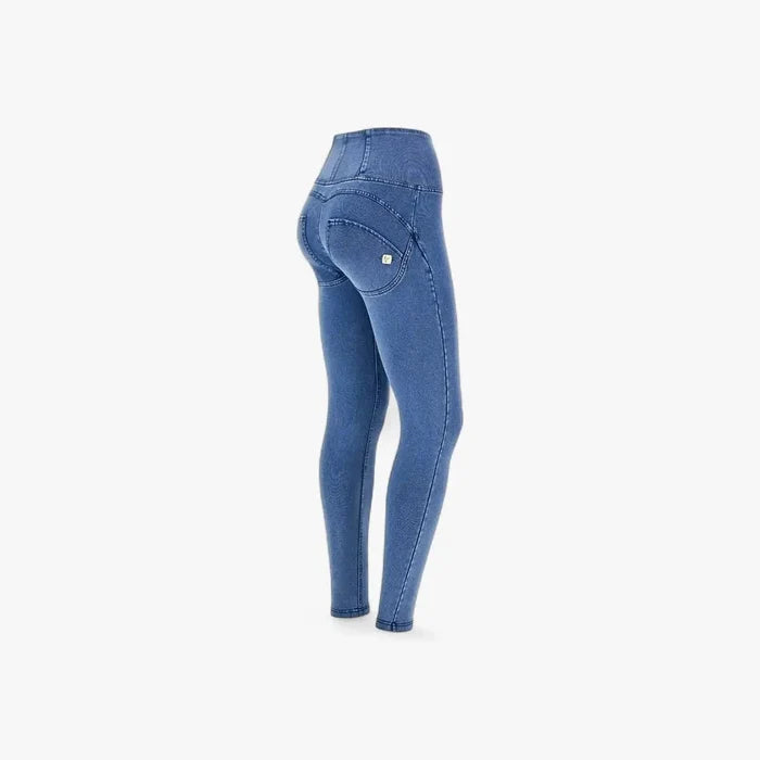 Freddy Womens Light Blue Stitch High Waist Long Length Jean | Freddy