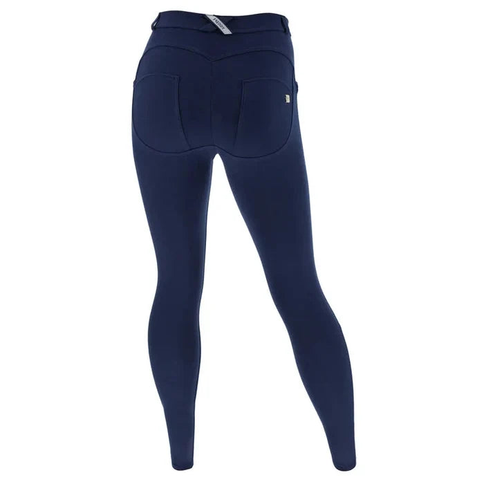 Freddy Womens Regular Waist Long Length Cotton Pant Blue Nights | Freddy
