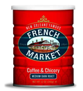 NolaCajun French Market Coffee Medium Dark Roast with Chicory can New Orleans style coffee