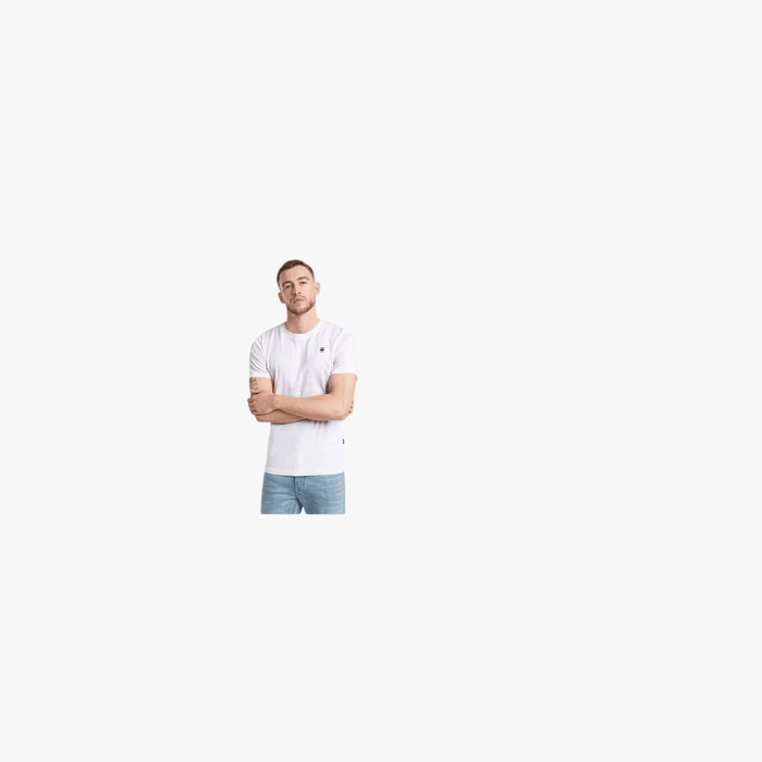 G Star Mens Basic Short Sleeve Tee White | G Star