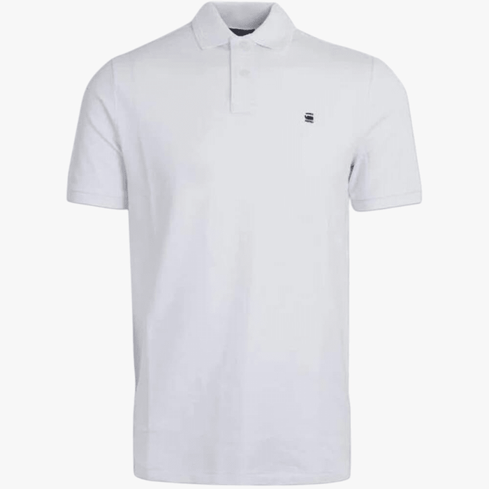 G-Star Mens Daefon Golfer Short Sleeve White | G-Star
