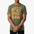 G Star Mens Raw Construction Short Sleeve Tee Sage | G Star