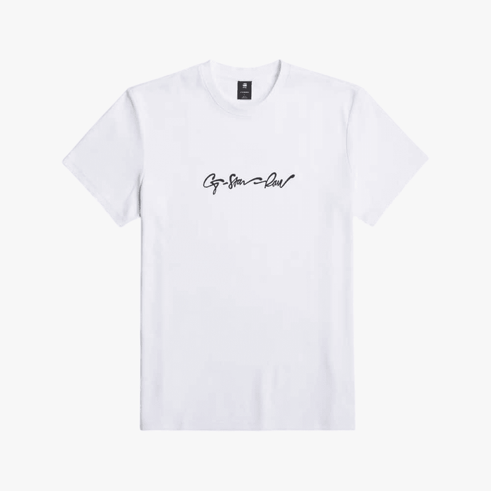 G-Star Mens Venura Interlock Short Sleeve Tee White | G-Star