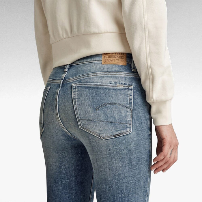 G Star Womens 3301 Skinny Jean Faded Blue Topaz | G Sstar