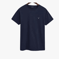 Gant Mens Original Fit Short Sleeve Tee Dark Blue | Gant