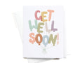 Get Well Soon Balloons Greeting Card - Onderkast Studio