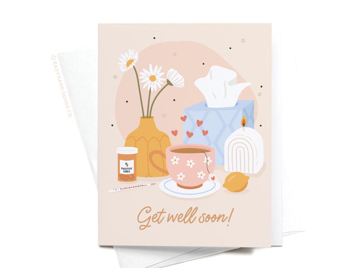 Get Well Soon Greeting Card - Onderkast Studio