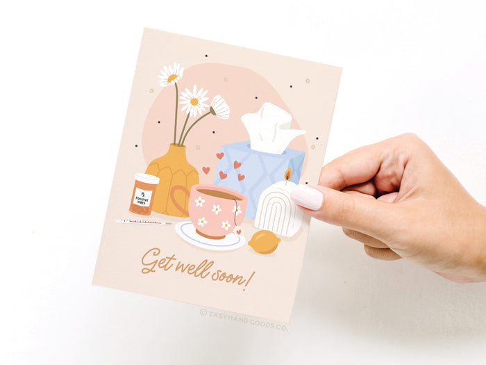 Get Well Soon Greeting Card - Onderkast Studio