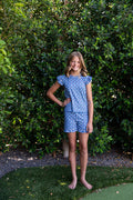 GINGHAM STARS | RUFFLE SHORT SET