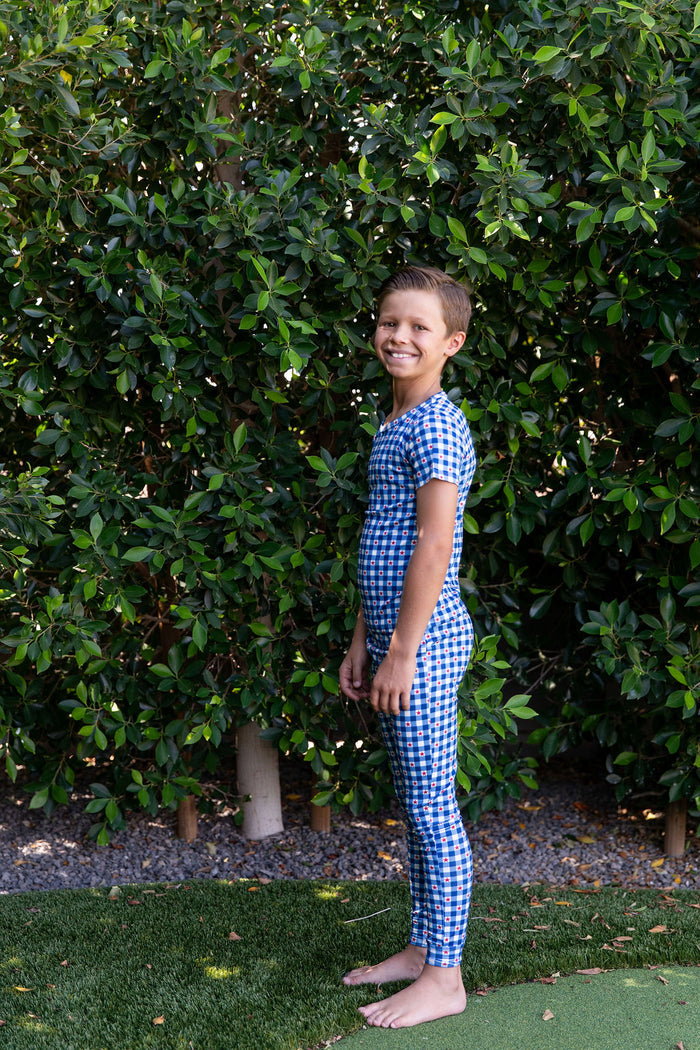 GINGHAM STARS | SHORT SLEEVE