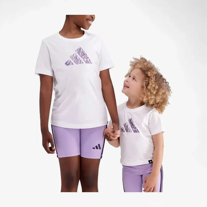 Adidas Girls Animal Tee White | Adidas