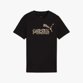 Puma Girls Graphic Animal Short Sleeve Tee Black | Puma
