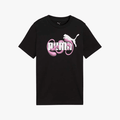 Puma Girls Graphic N01 Logo Tee Black | Puma