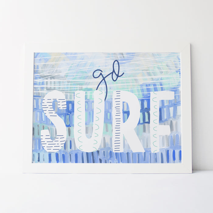 Go Surf Modern Beach House Wall Art Print or Canvas - Jetty Home