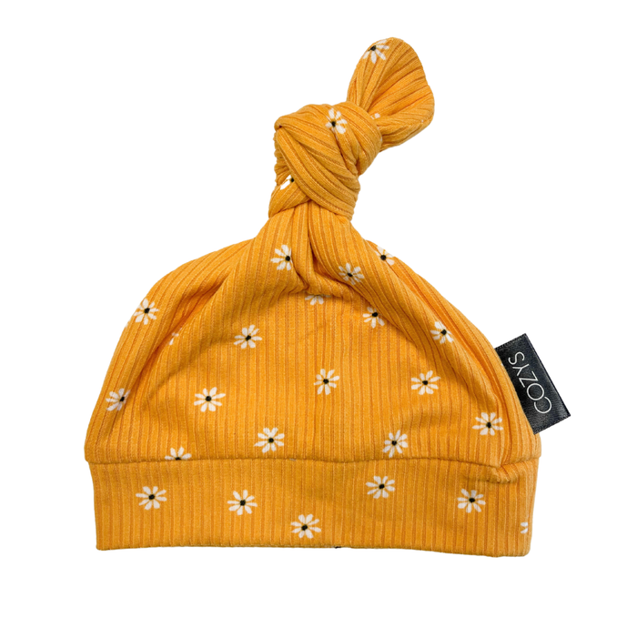 GOLD DAISY RIBBED | BEANIE