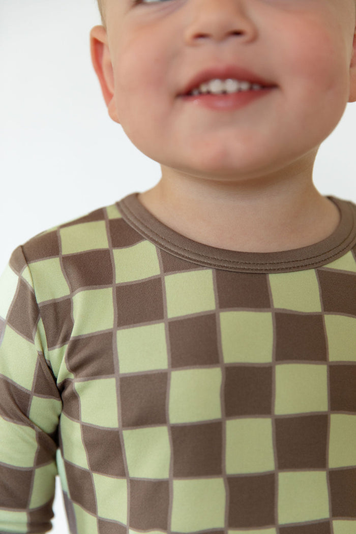 GREEN + BROWN CHECKER | LONG SLEEVE