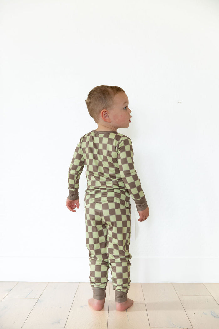 GREEN + BROWN CHECKER | LONG SLEEVE
