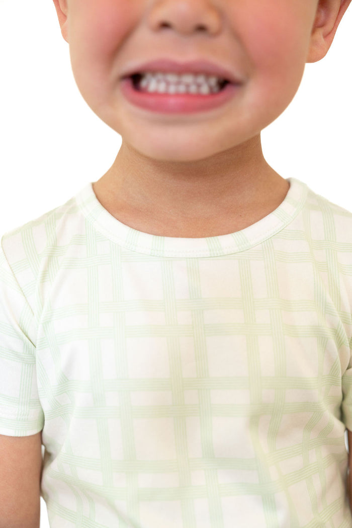 GREEN PLAID | SHORT SLEEVE