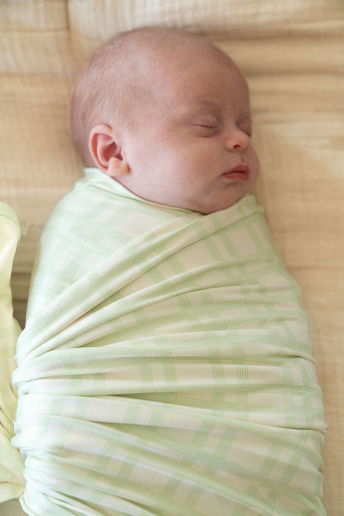 GREEN PLAID | SWADDLE