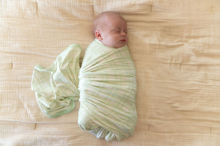 GREEN PLAID | SWADDLE