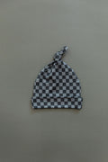 GREY + BLACK MINI CHECKER | BEANIE